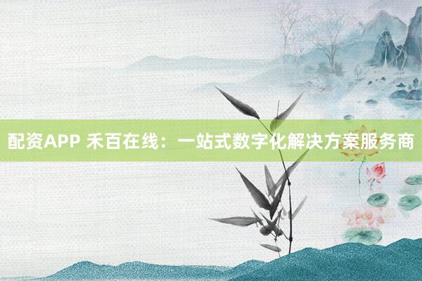 配资APP 禾百在线：一站式数字化解决方案服务商