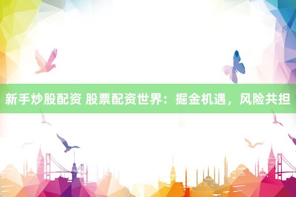 新手炒股配资 股票配资世界：掘金机遇，风险共担